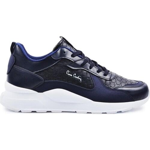 Sneaker Mens Casual Shoes Sport Navy Blue White Color Lace-up Four Seasons Normal Fit High Sole Walking Running Shoes Sports Fashion Comfortable Breathable Lightweight Bestselling 30409