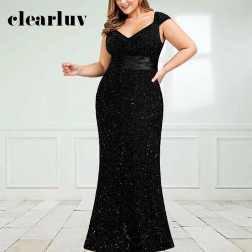Lace Mermaid Evening Dress DR1531 Floor-Length Vestidos De Fiesta Deep V-Neck Women Party Dresses Sleeveless Formal Long Gowns