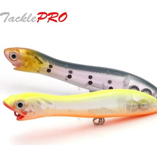 TacklePRO PO09D Snake Head Fishing Lure popper wobblers Floating 135mm/106mm Long casting Good Action With Mustad Hooks