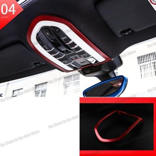 Lsrtw2017 abs car reading light frame trims for porsche panamera 2010 2011 2012 2013 2014 2015 2016 accessories 970 interior