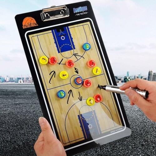Magnetic Tactical Board Portable Training Teaching Basketball Supplies Smooth Colorful Lightweight Coaching Professional Clear