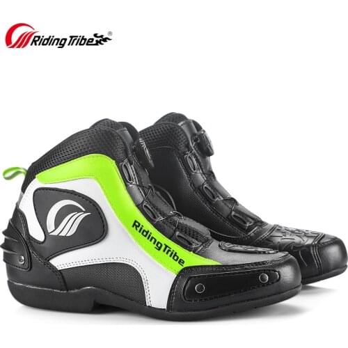Motorcycle Riding Boots Motocross Racing Shoes Anti Collision Motorbike Four Seasons Fashion Cycling Boot for Men Women A017