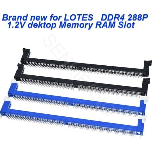 Brand New For LOTES DDR4 288P 1.2V Dektop Memory RAM Slot a set of four