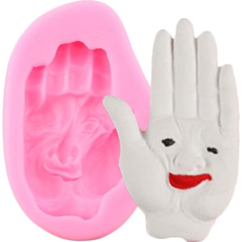 Hand Halloween Silicone Mold Grimace DIY Cupcake Topper ​​Chocolate Fondant Mould Cake Decorating Tools Resin Clay Candy Molds