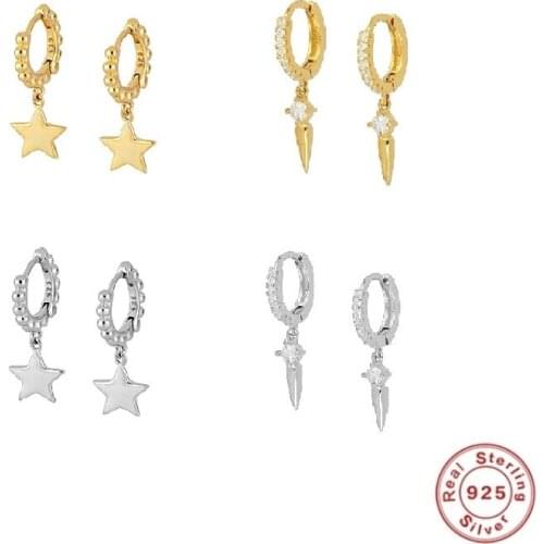 2020 New Fashion Star Stud Earrings for Women Minimalist Gold Silver Color Star Earrings Jewelry Hiphop Boys Girls Gift kolczyki