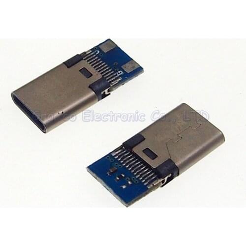 20pcs/lot TYPE-C 2.0 Male Plug Connector Mobile phone lightning fast charge male plug