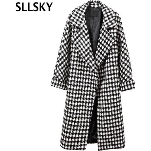 SLLSKY Womens Black Coats