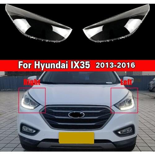 Car Headlight Lens Replacement Auto Shell For Hyundai IX35 2013 2014 2015 Headlamp Cover Car Headlight Lens Lampshade Lamp