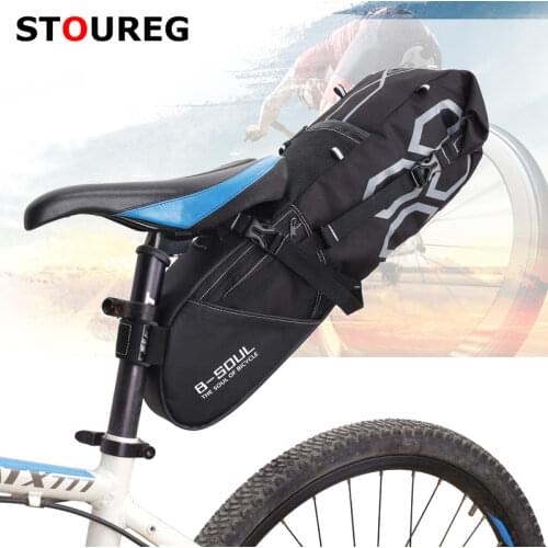 12L Waterproof Bicycle Saddle Bag,MTB Bike Seatpost Bag For travel,Cycling Rear Seat Pannier Bag,Bike long tail saddle bags