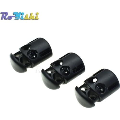 1000pcs/pack Plastic Cord Lock Stopper Cylinder Barrel Toggle Clip For Garment Accessories