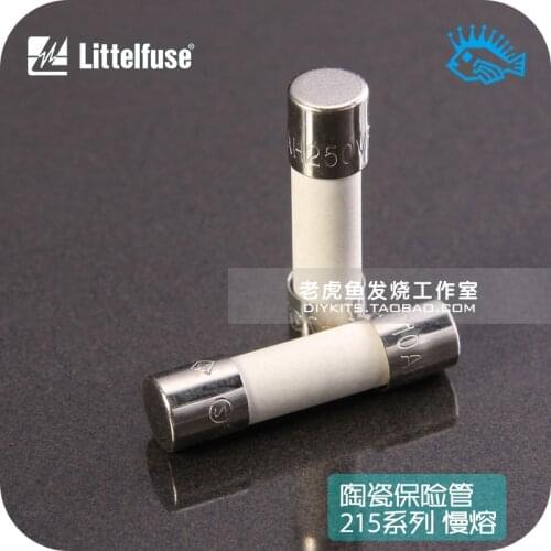 5pcs/50pcs American brand LittelFuse 215 series ceramic fuse tube slow melting full range 5mmx20mm