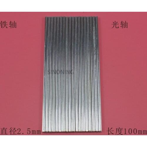 50pieces 2.5 * 100mm metal diy car shaft axle drive shaft axis for 2.5mm hole wheel diy SN96