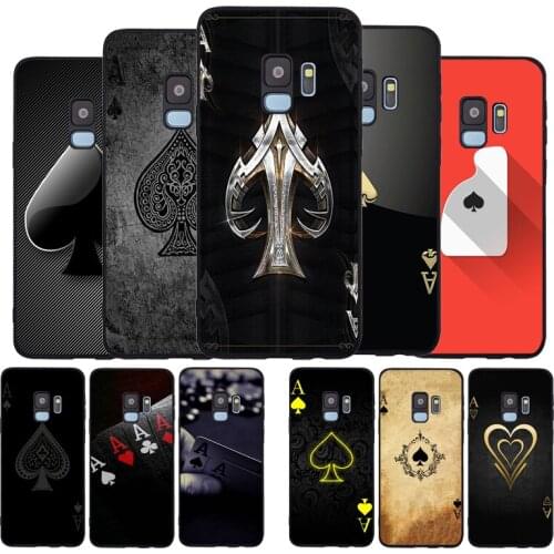 Ace Family Poker Soft phone Case For Samsung S20 S10 S9 S8 S7 edge Plus Lite For Note 8 9 10 A6 A7 A8 A9 Cover