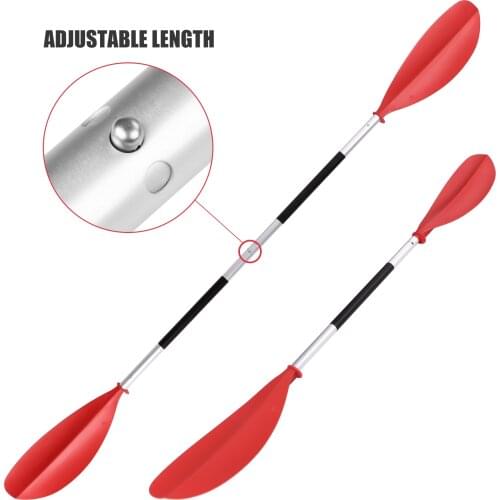 4PCS 7ft Quick Release Asymmetrical Kayak Paddle Board Surfing Aluminum Alloy 3 Position Adjustable Nonslip Kayak Paddle Boating