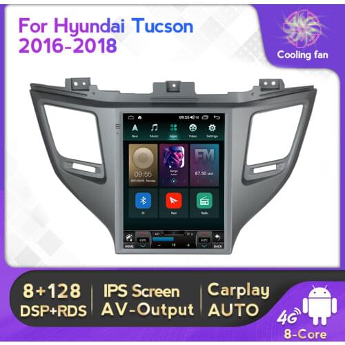Tesla Style Screen Car Radio Stereo Multimedia For Hyundai Tucson 3 2015-2018 Video Player GPS Navigation Built-in Carplay Auto