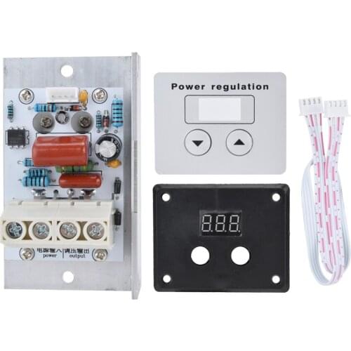 220V 10000W SCR Digital Control Electronic Voltage Regulator Speed 220 V Control Dimmer Thermostat Digital Meters Power Supply