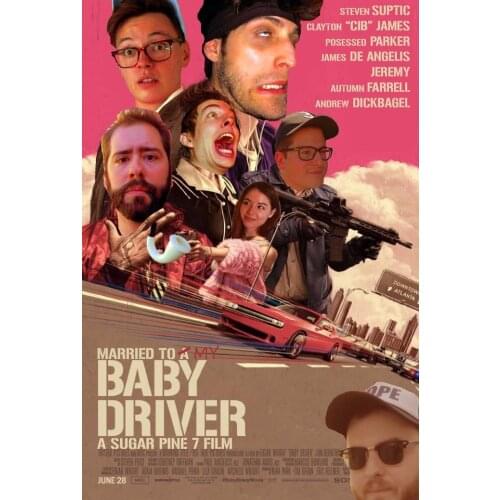 Baby Driver Action Crime Movie 4 Silk Fabric Wall Poster Art Decor Sticker Bright