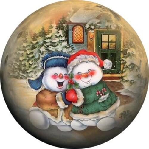 DPF Snowman 5D Diy Diamond Painting Round Full Diamond Scenery Embroidery Cross Stitch Kit Mosic Home Decoration Gift