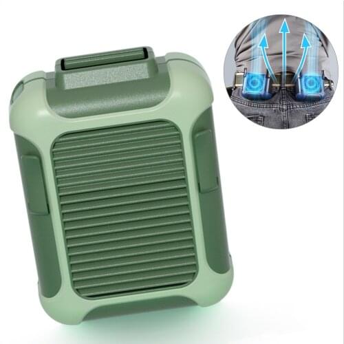 Rechargeable 4000mAh Battery Electric Cooling Neck Portable Fan Mini Hanging Portable Cooling Clip Waist Fan