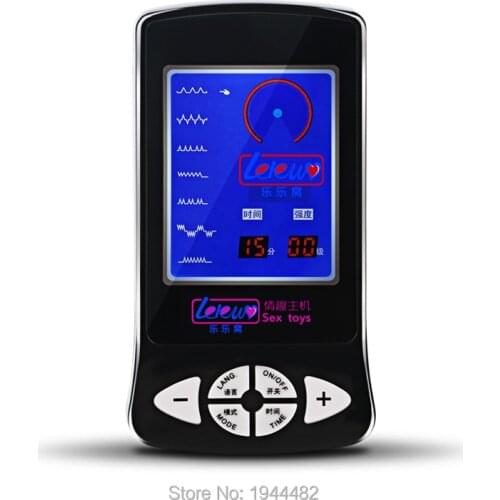 Electro Sex Power Supply Host Electro Stimulation Control Host Electric Massage Stimulate Power Box Sex Toys For Men Estim TENS