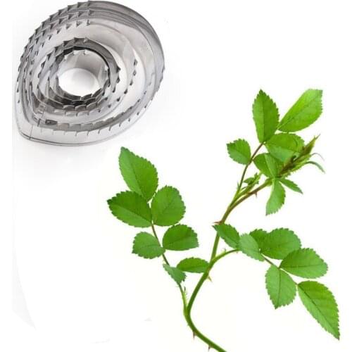 Rose Leaf Stainless Steel Cookie Cutter Pastry & Biscuit Baking Cutter Cake Decoration Tools Cupcake Mold Fondant Tools