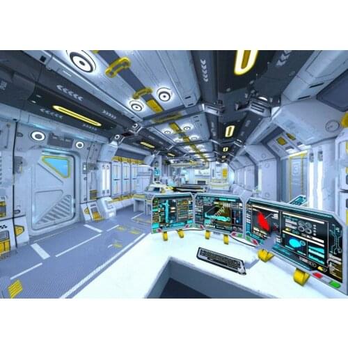 Spaceship Inside photo studio background Vinyl cloth High quality Computer print party photo backdrop