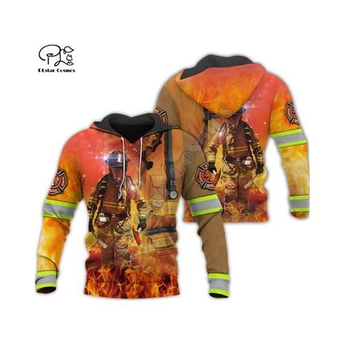 PLstar Cosmos Firemen Firefighters Suit Super Hero Casual Tracksuit Unisex 3DPrint Zipper/Hoodies/Sweatshirt/Jacket/Men/Women 10