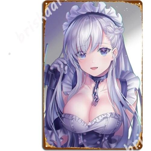 Azur Lane - Belfast Metal Signs Cinema Garage Cave pub Design Wall Decor Tin sign Posters