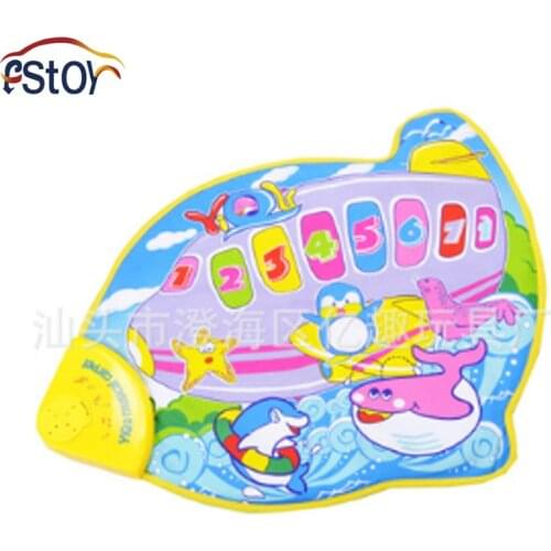 Aircraft Model Waterproof Electric Music Blanket Removable And Washable Music Function Puzzles Game Blanket Children Hobby Toys
