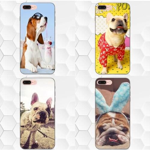 Lovely Dogs Clothes For Samsung Galaxy Note 4 8 9 S3 S4 S5 S6 S7 S8 S9 S10 Edge Plus Lite I9080 G313 Soft TPU Cell Phone Cases