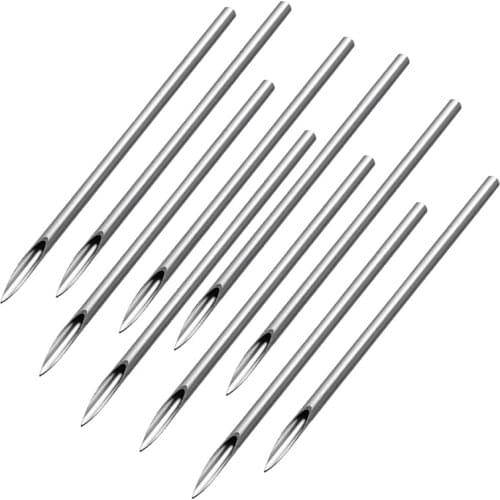 5/30pcs Disposable Sterile Body Piercing Needles Set Medical Surgical Steel for Navel Nipple Ear Nose Lip Tattoo Tool Kit 10-20G