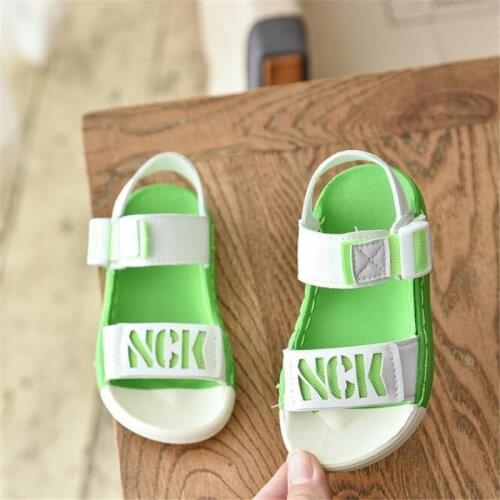 2021 summer new fashion childrens sandals girls color sole soft sole antiskid beach shoes boys shoes babys shoes