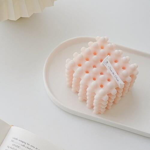 Big Size New Round Magic Cube Candle Mould Soy Wax Essential Oil Aromatherapy Candle DIY Candle Material Wax Handmade Photo Prop