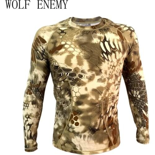 Kryptek tight compression Army T-shirt Typhon Long sleeve Tactical shirt Breathable