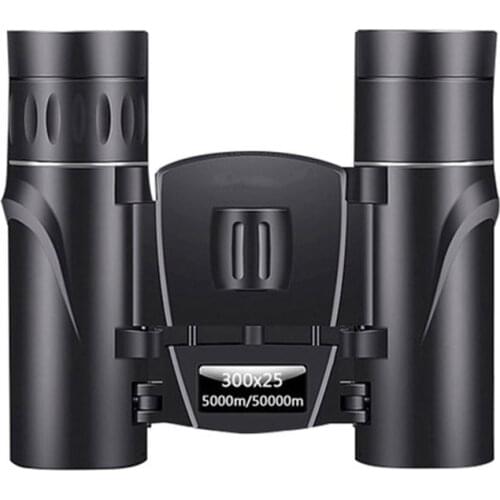Mini Portable 50000M Telescope Binoculars Powerful 300X25 Folding Long Range Low Light Night Vision Professional Binoculars