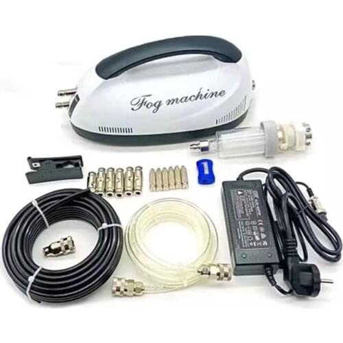 HEMAN High Pressure Atomized 0.2L/Min Mini Fog Machine Misting Cooling System Fog Mister System for Patio Cooling Irrigation