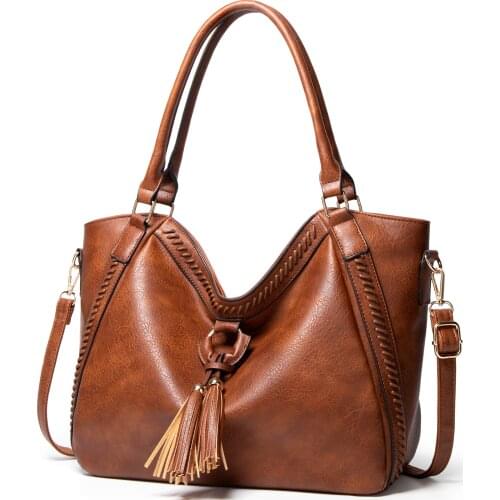Rocksun Large Capacity Luxury Women Handbag 2021 New Fashion Versatile Shoulder Bags Casual Tote Soft Leather Female Bag