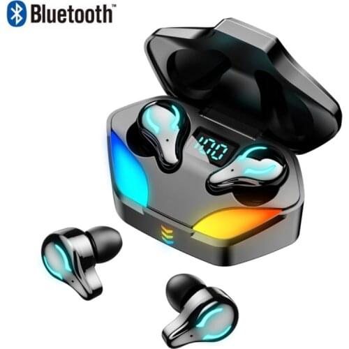 100PCS X1 TWS Earphone Wireless Bluetooth-compatible V5.1 AI Control Gaming Headset Stereo With Microphone Noise Reduction