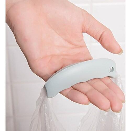 1PC Silicone Shopping Bag Clips Handle Carrier Mention Dish for Shopping Bag Soft Carry Handle Clips Kitchen Organizer Gadgets