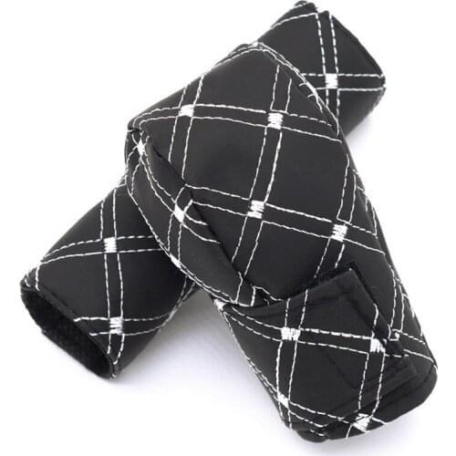 2 in 1 set of car artificial leather shift knob cover handbrake cover cover for Nissan Teana X-Trail Qashqai Livina Sylphy Tiida