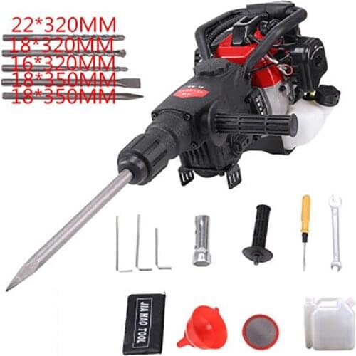 220V/1800W Gasoline Driller Equipment Electric Pick Electric Hammer Rock Drill Wind Rig Broken Stone Demolition Impact Tools