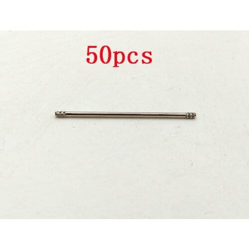 50pcs 1mmx27mm 1/64 Car Axle Embossed Iron Shaft for 1:64 Mini Toy Model Alloy Car Modified Parts