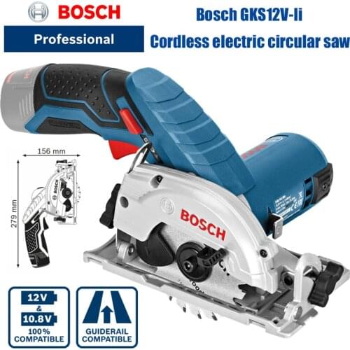Bosch GKS12V-li Cordless Electric Circular Saw Bare Machine For Woodworking Cutting 12V Universal Saw Handheld Woodworking Tool