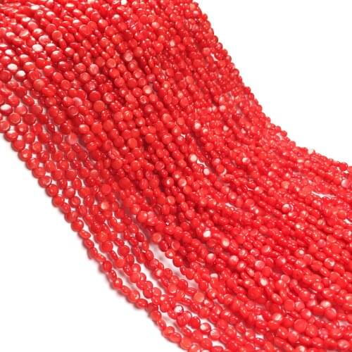 Natural Stone coral beads Round shape loose beads isolation bead for Jewelry Making DIY for bracelet necklace Accessories 4x4mm