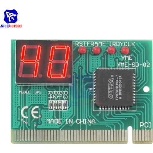 Diymore 2-Digit Code PCI Motherboard Diagnostic Analyzer Post Tester Card with Detailed Precise LED for PC Laptop