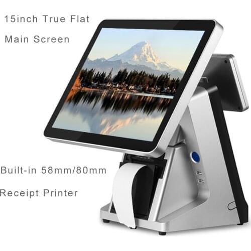 Hot Sale pos system multi function pos all in one 4G pos terminal with VFD 58mm printer