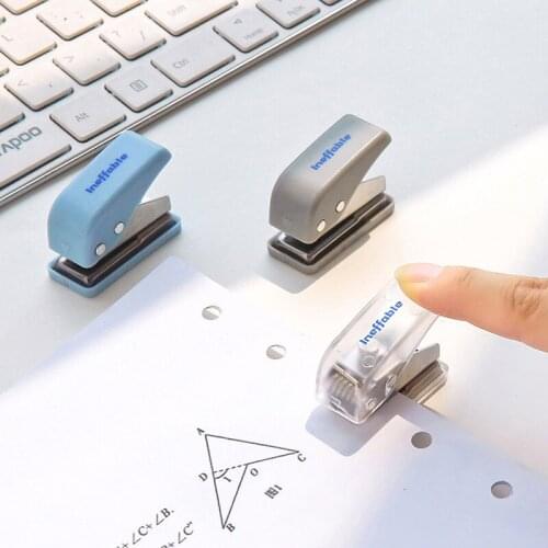 Single Ring Mini Hole Puncher 10 Sheets Punch Capacity for Scrapbooks Paper