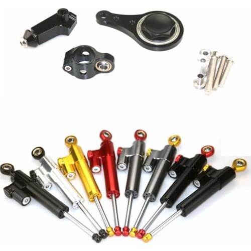 Motorcycle cnc Universal Stabilizer Damper Complete Steering Mounting Bracket For KAWASAKI ZX6R 2005-2006