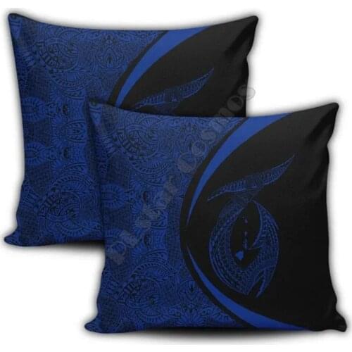 Hawail Fish Hook Polybesian Pillow Covers Pillowcases Home Decoration Double-sided Printing
