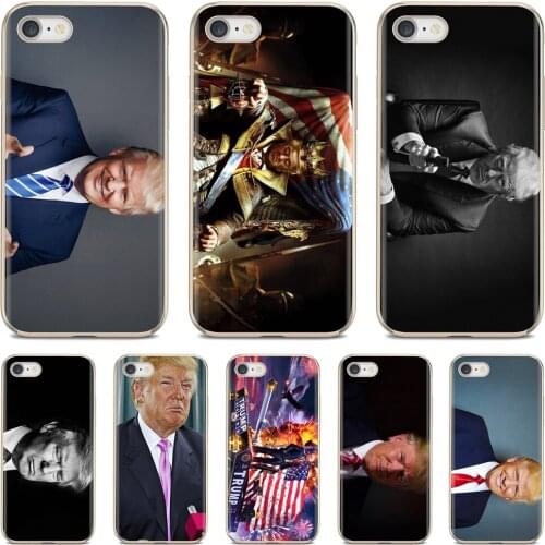 Pastel Silicone Phone Case For Samsung Galaxy Note 3 4 5 8 9 S3 S4 S5 Mini S6 S7 Edge S8 S9 S10 Plus Donald Trump US President